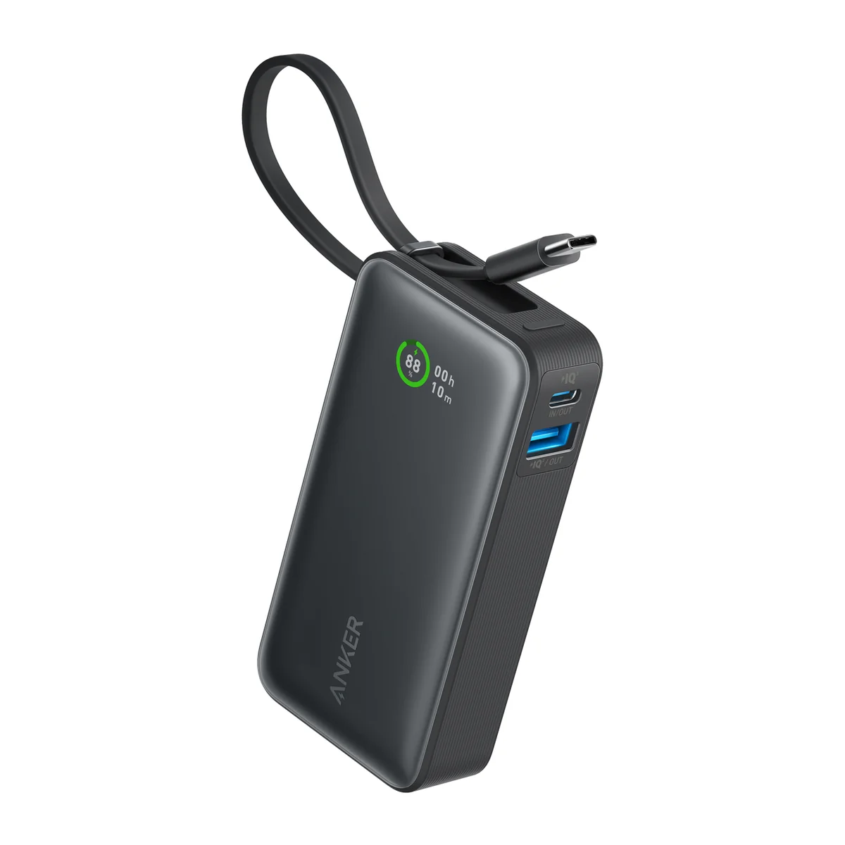 Anker Nano Power Bank (10K, 30W, Built-In USB-C Cable)