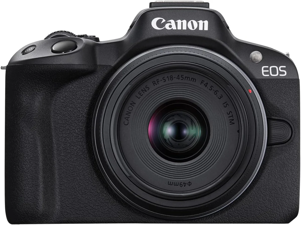 Canon EOS R50 Mirrorless Camera with RF-S 18-45mm Lens