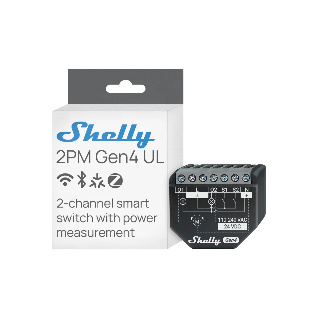 Shelly 2PM Gen4 Smart Relay (2-Channel)