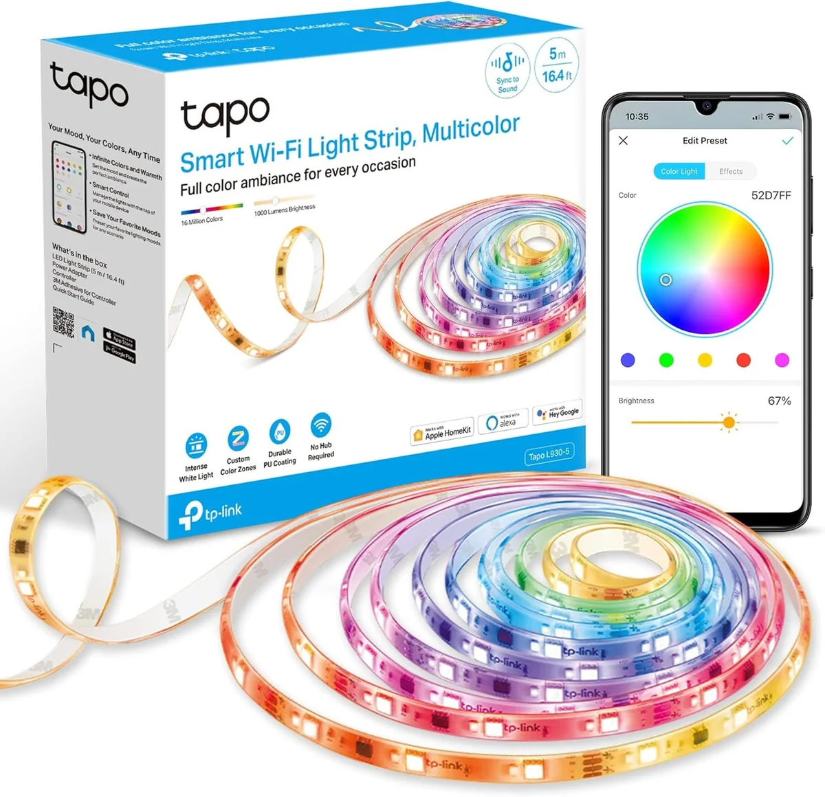 TP-Link Tapo L930-5 Smart LED Light Strip (16.4ft)